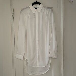 White Button Down Express Shirt NWT